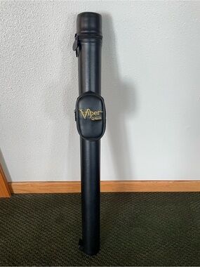 Viper Pro Series Pool Q-Vault Case Black Zip Up Pocket Case/Strap Only 31”